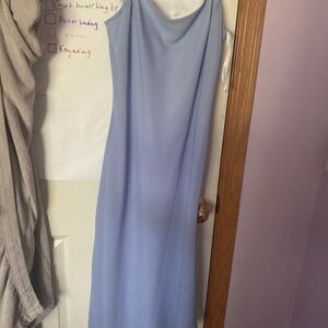 Baby Blue Long Bridesmaid Dress